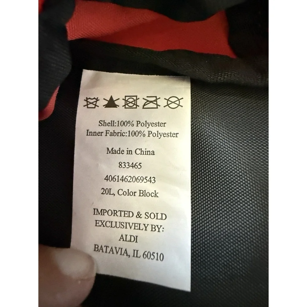 Aldi Adventuridge Backpack Green, red & Blue
